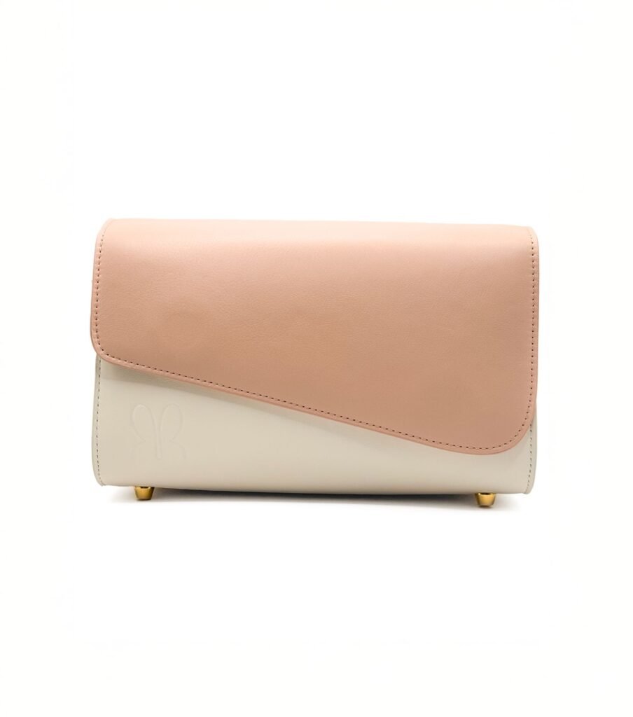 Cal·la bag in Creme with Rose Lina flap