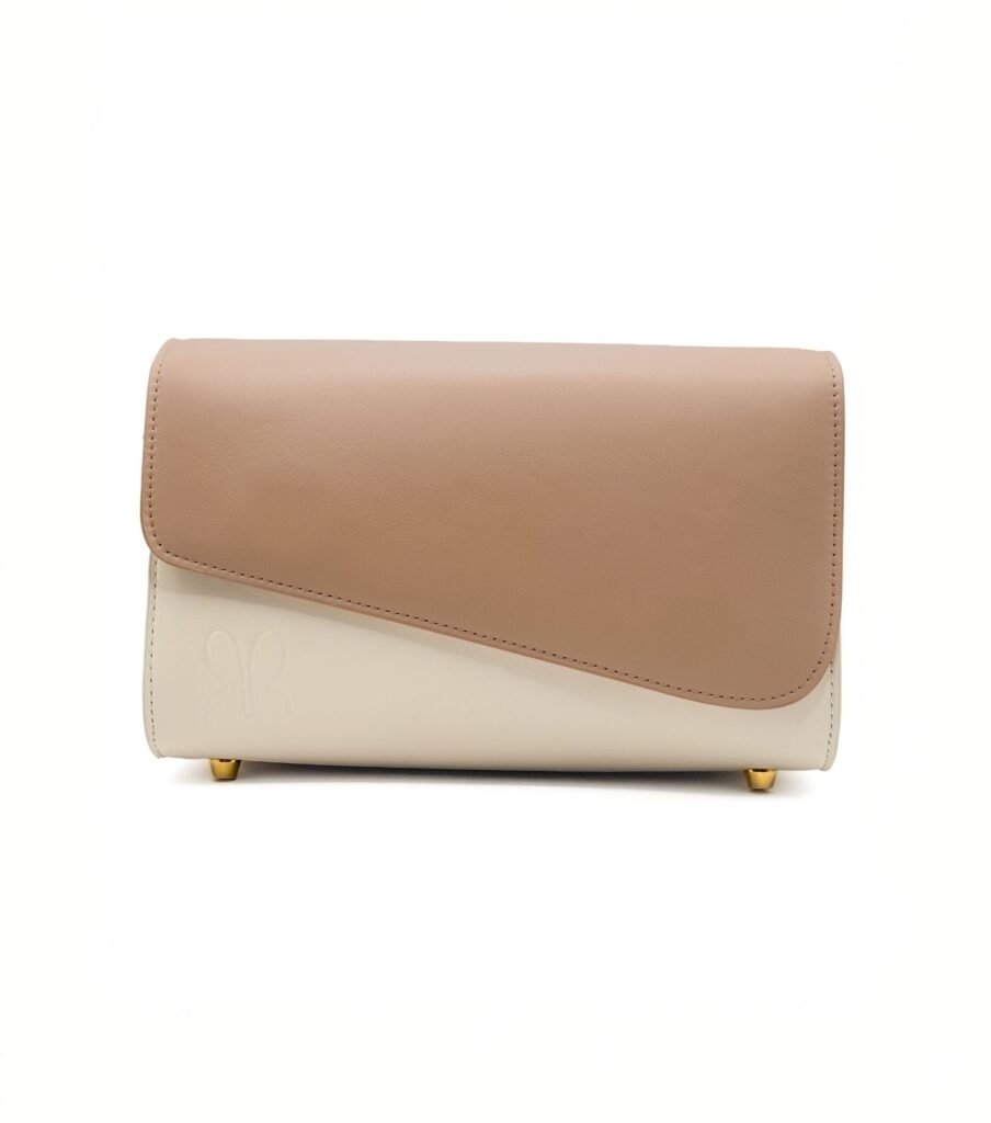 Cal·la bag in Creme with Rose Lina flap